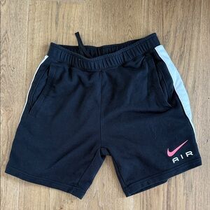 Nike Black Shorts with Pink and White Accents